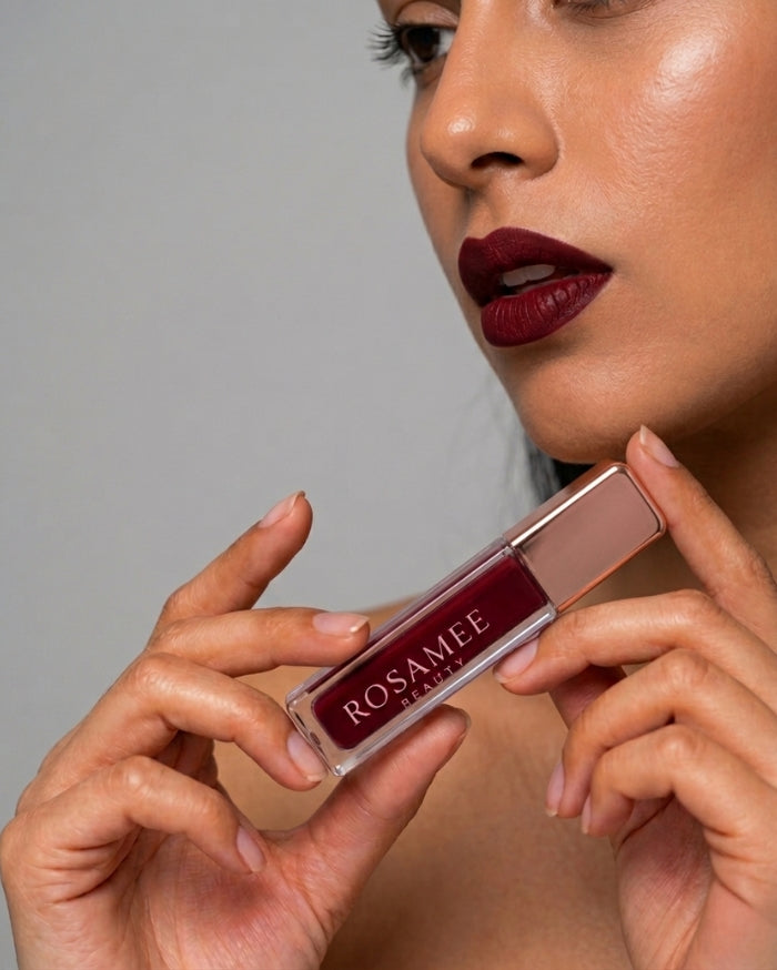 Crimson Spell – Bold Deep Red Soft Matte Liquid Lipstick